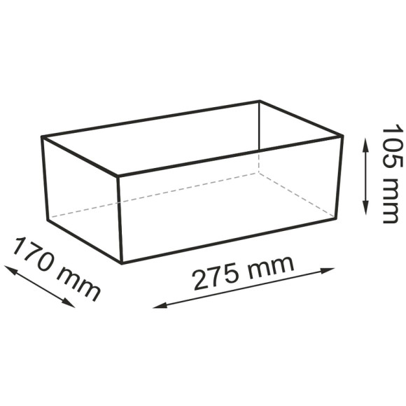 Корзина для аксессуаров WasserKRAFT Aula WB-110-S Серая