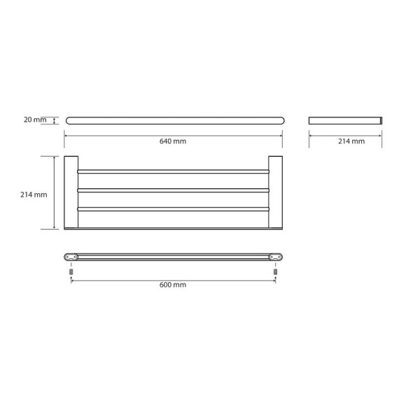 Полка для полотенец Bemeta Organic Black 167105080 Черная матовая Полка для полотенец Bemeta Organic Black 167105080 Черная матовая