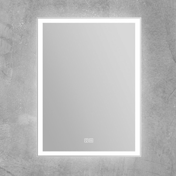 Зеркало BelBagno SPC-GRT-600-800-LED-TCH-WARM с подсветкой с подогревом с сенсорным выключателем