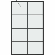 Шторка на ванну Grossman 100x150 GR-105100BLACK профиль Черный стекло прозрачное