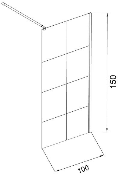 Шторка на ванну Grossman 100x150 GR-105100BLACK профиль Черный стекло прозрачное Шторка на ванну Grossman 100x150 GR-105100BLACK профиль Черный стекло прозрачное
