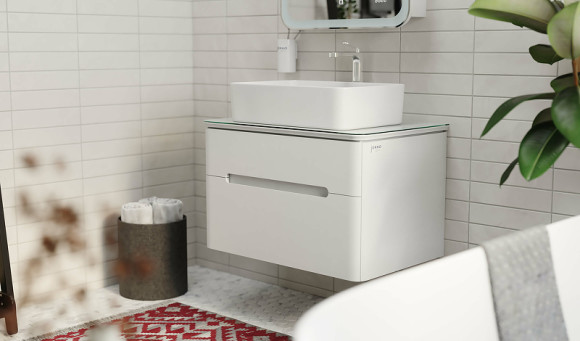 Тумба под раковину Jorno Bosko 75 Bos.01.75/P/W подвесная Белая