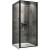 Душевой уголок Abber Sonnenstrand 100x80 AG04100B-S80B профиль Черный стекло прозрачное