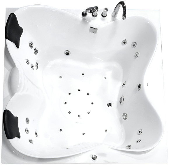 Акриловая ванна Gemy 187х187 G9089 K L с гидромассажем Акриловая ванна Gemy 187х187 G9089 K L с гидромассажем