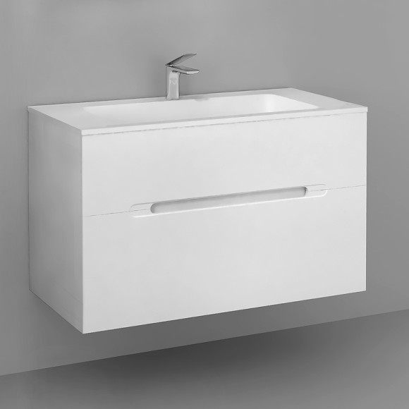 Тумба под раковину Jorno Modul 100 Mоl.01.97/P/W подвесная Белый глянец Тумба под раковину Jorno Modul 100 Mоl.01.97/P/W подвесная Белый глянец