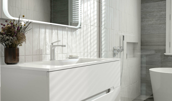 Тумба под раковину Jorno Modul 100 Mоl.01.97/P/W подвесная Белый глянец Тумба под раковину Jorno Modul 100 Mоl.01.97/P/W подвесная Белый глянец