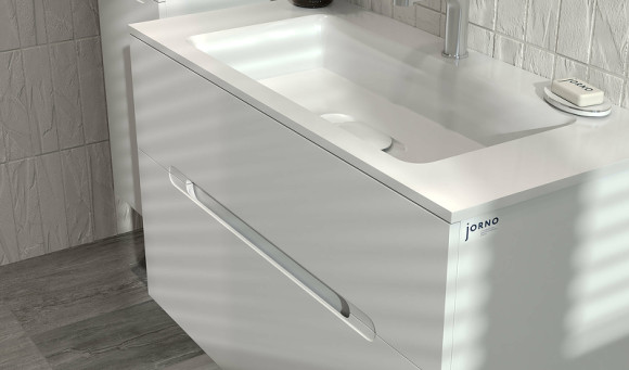 Тумба под раковину Jorno Modul 100 Mоl.01.97/P/W подвесная Белый глянец Тумба под раковину Jorno Modul 100 Mоl.01.97/P/W подвесная Белый глянец