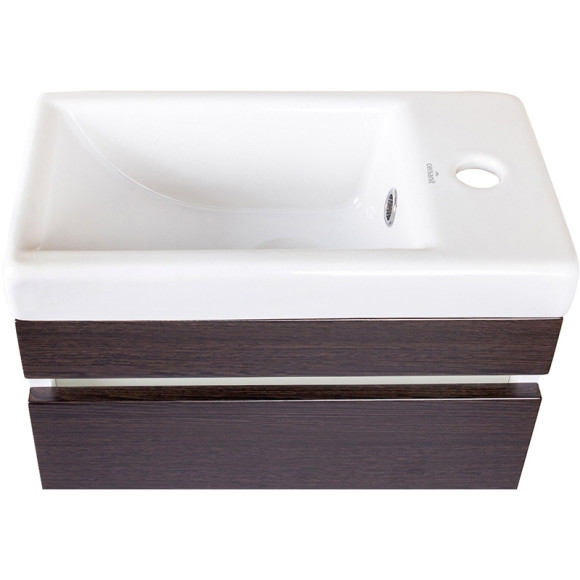 Тумба под раковину Style Line Compact 40 Люкс СС-00000417 подвесная Венге Тумба под раковину Style Line Compact 40 Люкс СС-00000417 подвесная Венге