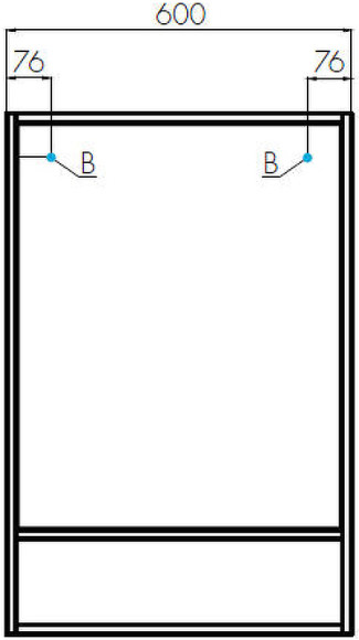 Зеркало Aquaton Флай 60 1A237602FA860 Дуб крафт