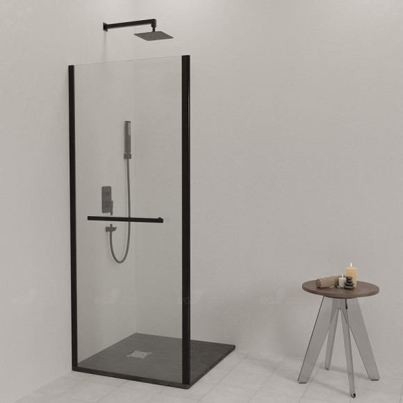Душевая стенка RGW Z-060-2B 90 352206209-14 профиль Черный стекло прозрачное Душевая стенка RGW Z-060-2B 90 352206209-14 профиль Черный стекло прозрачное