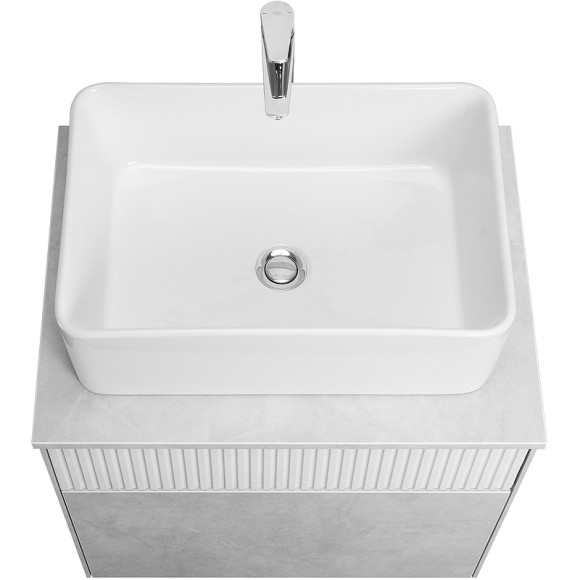 Тумба под раковину Aquaton Марбл 60 1A276101MH4C0 подвесная Слэйт Белый матовый