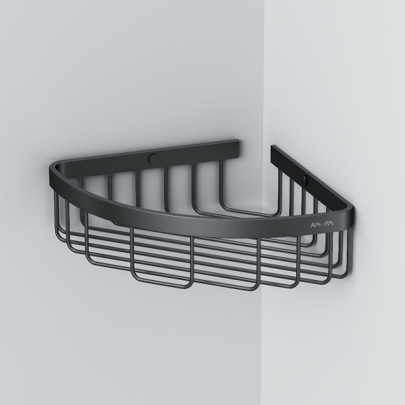 Полка корзина AM.PM Sense L A7452122 угловая Черная матовая Полка корзина AM.PM Sense L A7452122 угловая Черная матовая