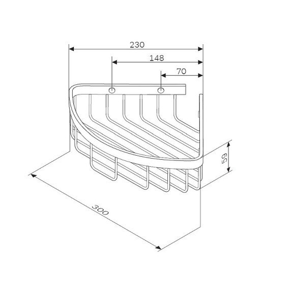 Полка корзина AM.PM Sense L A7452122 угловая Черная матовая Полка корзина AM.PM Sense L A7452122 угловая Черная матовая