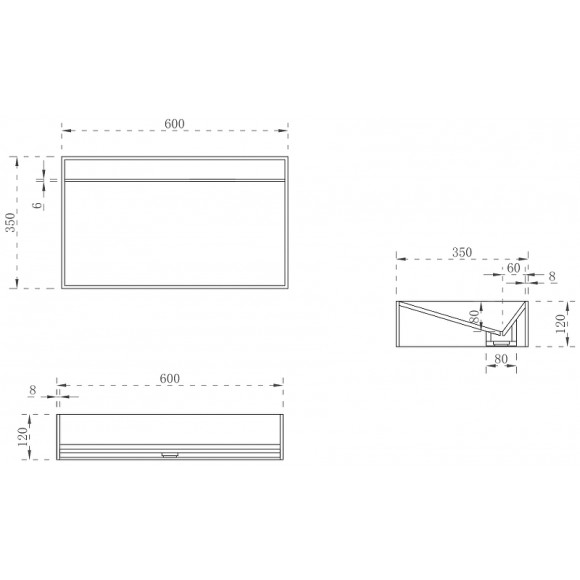 Раковина-чаша Abber Stein 60 AS2623 Белая матовая Раковина-чаша Abber Stein 60 AS2623 Белая матовая
