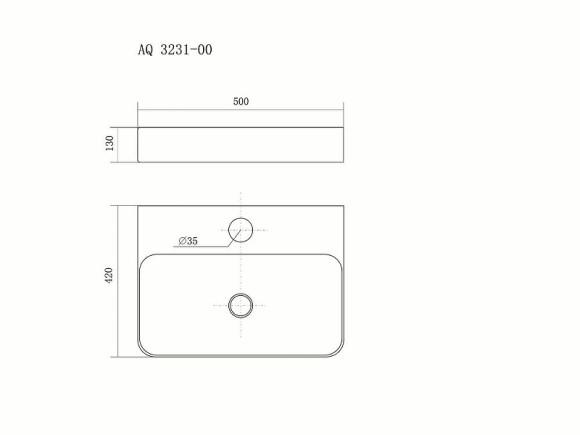 Раковина Aquatek 50 AQ3231-00 Белая