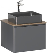 Тумба под раковину Raval Morelle 60 Mrl.01.60/P/A-T/RL подвесная Антрацит Трюфель