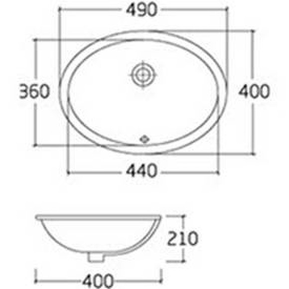 Раковина Bronze de Luxe 50 1707 Белая Раковина Bronze de Luxe 50 1707 Белая