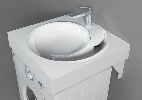 Раковина Jorno QOPP 60 4627173210140 на стиральную машину Белая Раковина Jorno QOPP 60 4627173210140 на стиральную машину Белая