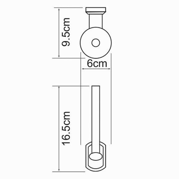Держатель запасного рулона WasserKRAFT Oder K-3097 Хром