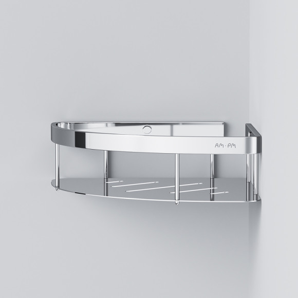 Полка корзина AM.PM Sense L A7454100 угловая Хром Полка корзина AM.PM Sense L A7454100 угловая Хром