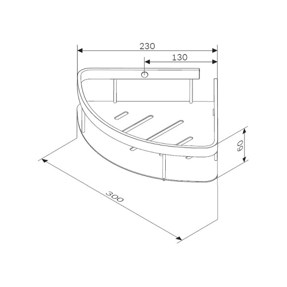 Полка корзина AM.PM Sense L A7454100 угловая Хром Полка корзина AM.PM Sense L A7454100 угловая Хром