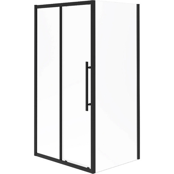 Душевой уголок Esbano Flex 110x90 ESOGF119PSB профиль Черный стекло прозрачное
