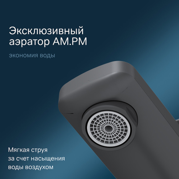Смеситель для раковины AM.PM Gem F90A92022 Черный матовый