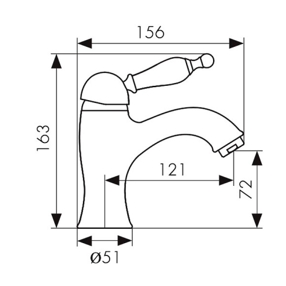 Смеситель для раковины Kaiser Vincent 31111-1 Бронза Смеситель для раковины Kaiser Vincent 31111-1 Бронза