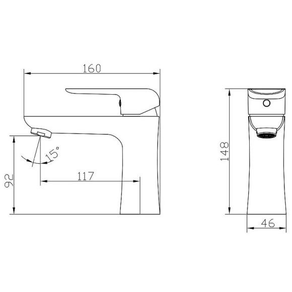 Смеситель для раковины Kaiser Glory 69011 Хром Смеситель для раковины Kaiser Glory 69011 Хром