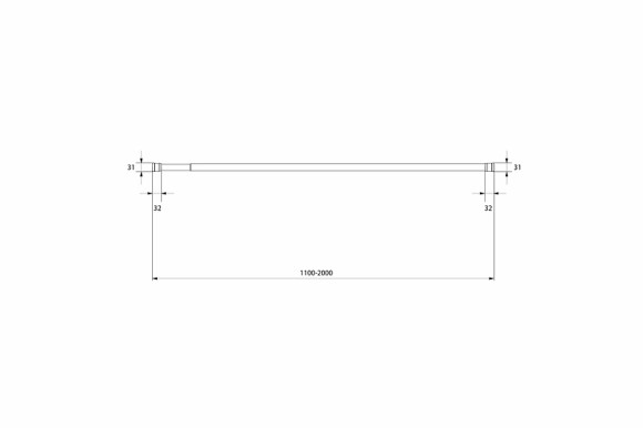Карниз для ванны Milardo 011A200M14 Голубой