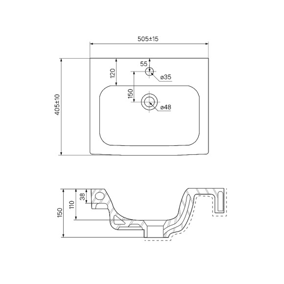Раковина Iddis 50 0145000i28 Белая Раковина Iddis 50 0145000i28 Белая
