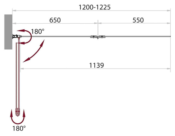 Шторка на ванну BelBagno Sela 120 SELA-V-21-120/140-C-Cr профиль Хром стекло прозрачное