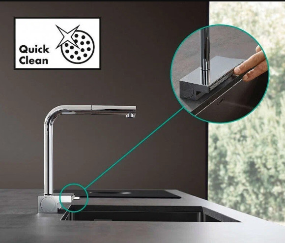 Смеситель для кухни Hansgrohe Aquno Select M81 73830000 Хром