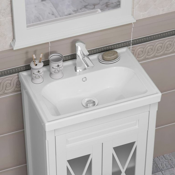 Тумба под раковину Opadiris Палермо 60 00-00006719 Белая матовая Тумба под раковину Opadiris Палермо 60 00-00006719 Белая матовая