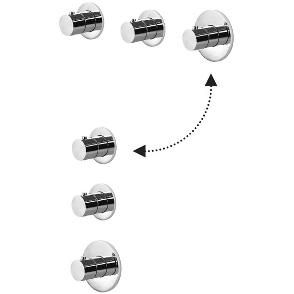 Душевая система Paffoni Modular Box KITMB018CR с термостатом Хром Душевая система Paffoni Modular Box KITMB018CR с термостатом Хром