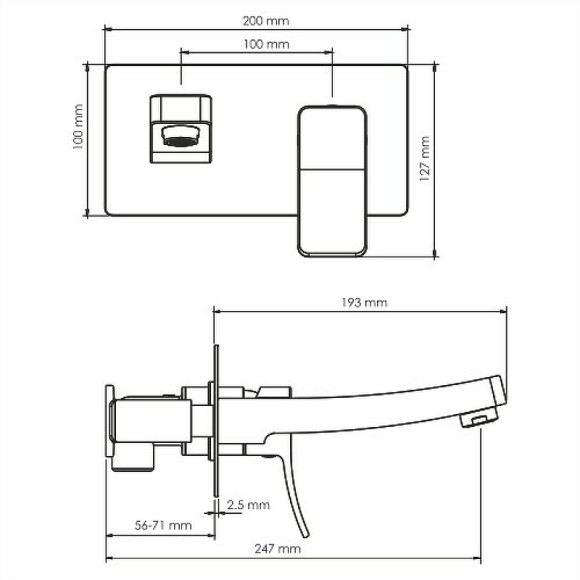 Смеситель для раковины WasserKRAFT Aller 10630 Хром