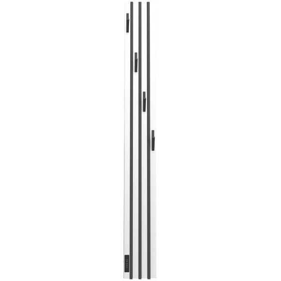 Электрический полотенцесушитель Point Пиано PN19722WB 150x1200 диммер слева Белый Черный
