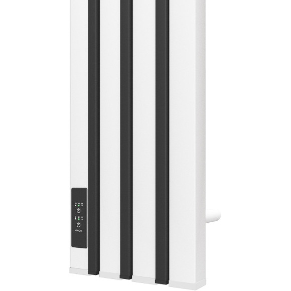 Электрический полотенцесушитель Point Пиано PN19722WB 150x1200 диммер слева Белый Черный Электрический полотенцесушитель Point Пиано PN19722WB 150x1200 диммер слева Белый Черный