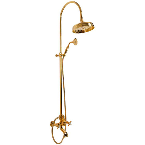 Душевая система Cezares Lord LORD-CVD-03/24-M Золото 24 карат