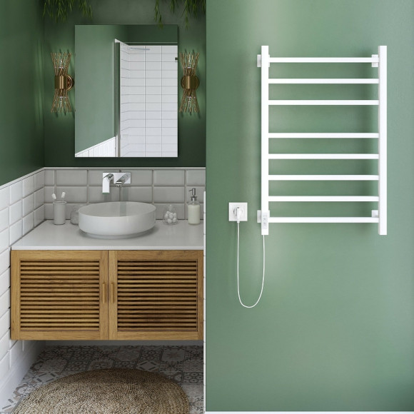 Электрический полотенцесушитель Ника Step-2 80/50 Белый матовый