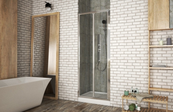 Душевая дверь Bravat Drop 80 BD080.4120A профиль Хром стекло прозрачное Душевая дверь Bravat Drop 80 BD080.4120A профиль Хром стекло прозрачное