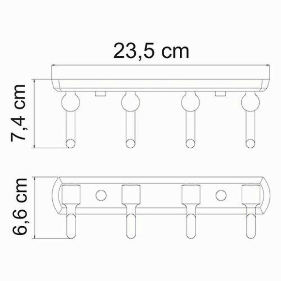 Вешалка для полотенец WasserKRAFT Oder K-3074 Хром
