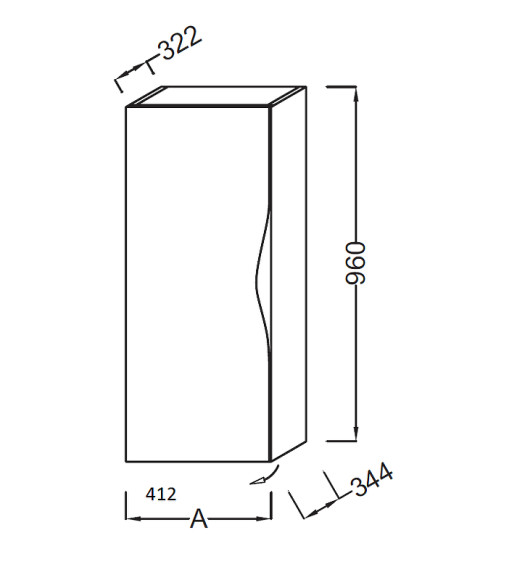 Подвесной шкаф Jacob Delafon Stillness 40 L EB2006G-P6 Натуральный дуб Подвесной шкаф Jacob Delafon Stillness 40 L EB2006G-P6 Натуральный дуб