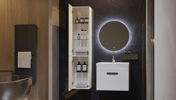 Шкаф пенал Velvex Estea 35 pp.EST.35 подвесной Белый матовый