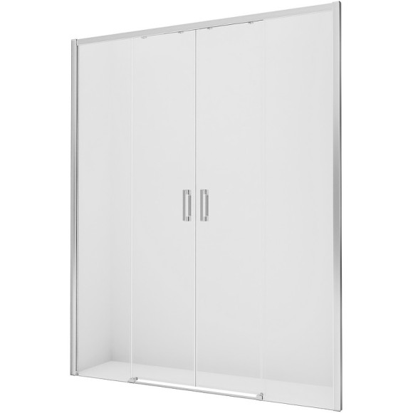 Душевая дверь New Trendy Prime Chrome 160 D-0336A профиль Хром стекло прозрачное