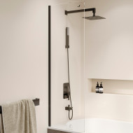 Шторка на ванну RGW Screens SC-056-8B 40х150 35110562840-14 профиль Черный стекло прозрачное