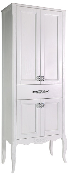 Шкаф пенал ASB-Woodline Модерн 60 11258 Белый с патиной Серебро Шкаф пенал ASB-Woodline Модерн 60 11258 Белый с патиной Серебро