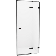 Душевая дверь New Trendy Avexa Black 90 R EXK-1549 профиль Черный стекло прозрачное
