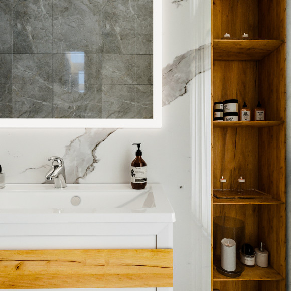 Тумба под раковину Бриклаер Берлин 100 4627125416095 подвесная Белый глянец Тумба под раковину Бриклаер Берлин 100 4627125416095 подвесная Белый глянец