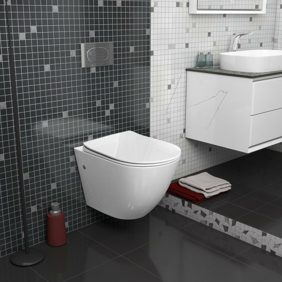 Унитаз Grossman GR-4411S подвесной Белый глянец с сиденьем Микролифт Унитаз Grossman GR-4411S подвесной Белый глянец с сиденьем Микролифт